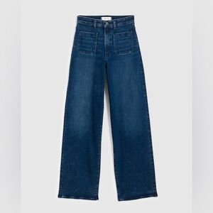Madewell Curvy Emmett Wide Leg Jeans - Size 28 (hemmed to petite length)
